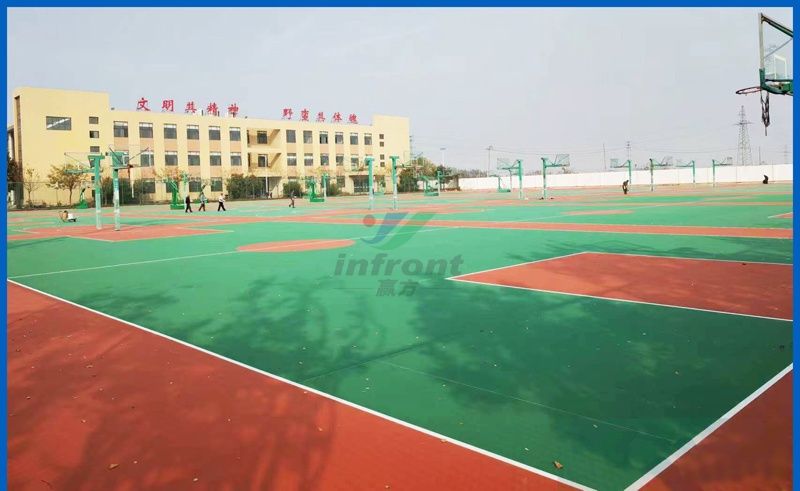 东明县第 一中学-硅PU篮球场