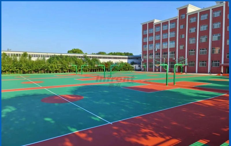 河南漯河召陵区中等专业学校-硅PU篮球场